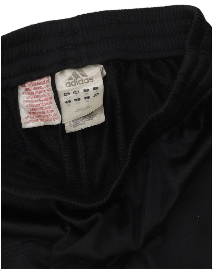 Pantaloni de trening Adidas pentru băieți 13-14 ani, negru, poliester