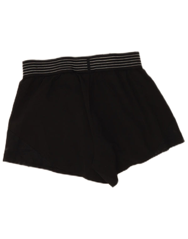 Pantaloni scurți sport Nike Dri Fit pentru femei UK 8 Small Negru Poliester