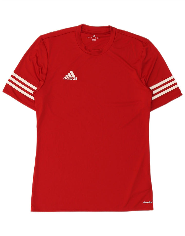 Tricou ADIDAS Climalite pentru bărbați Top mic poliester roșu
