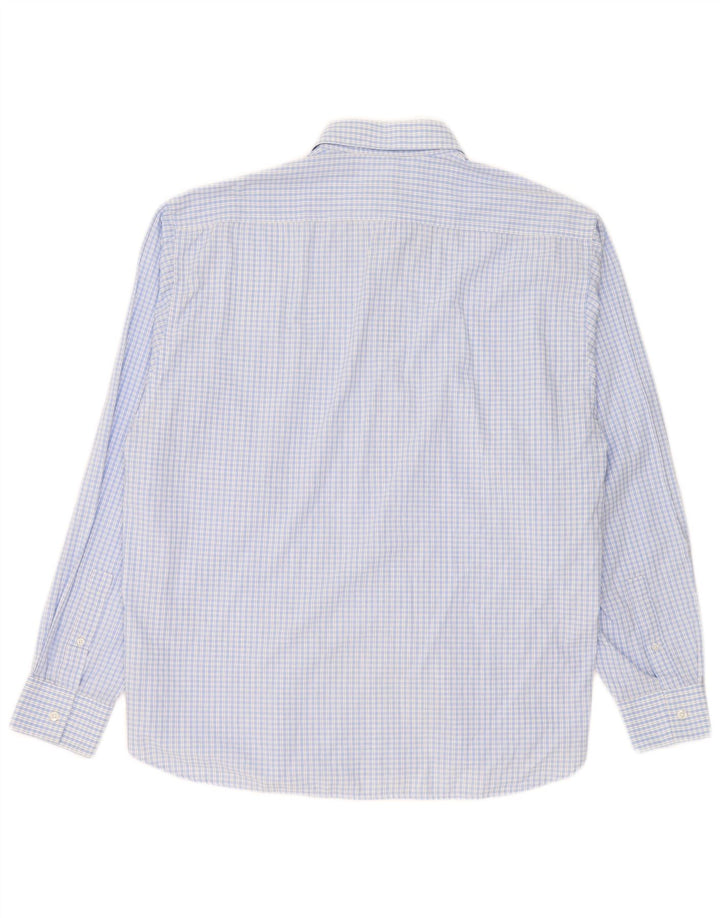Cămașă pentru bărbați Yves Saint Laurent 2XL, bumbac cu carouri albastre