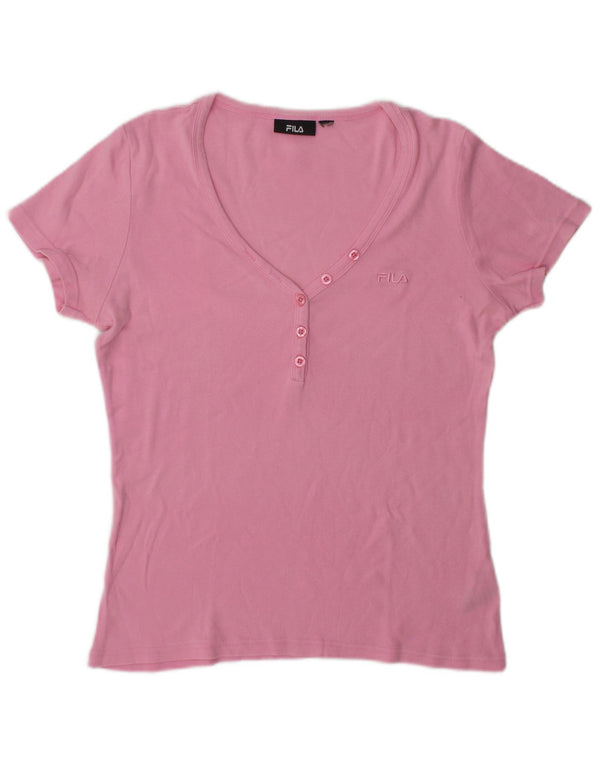Tricou Fila Femei Top UK 14 Medium Pink Bumbac