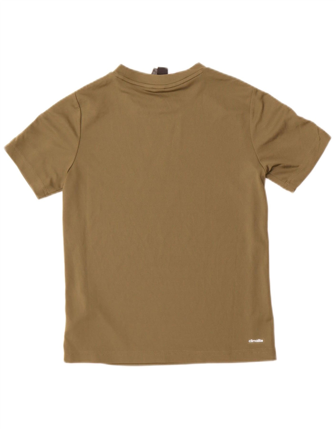 Tricou Adidas Climalite pentru baieti Top 9-10 ani Kaki Poliester