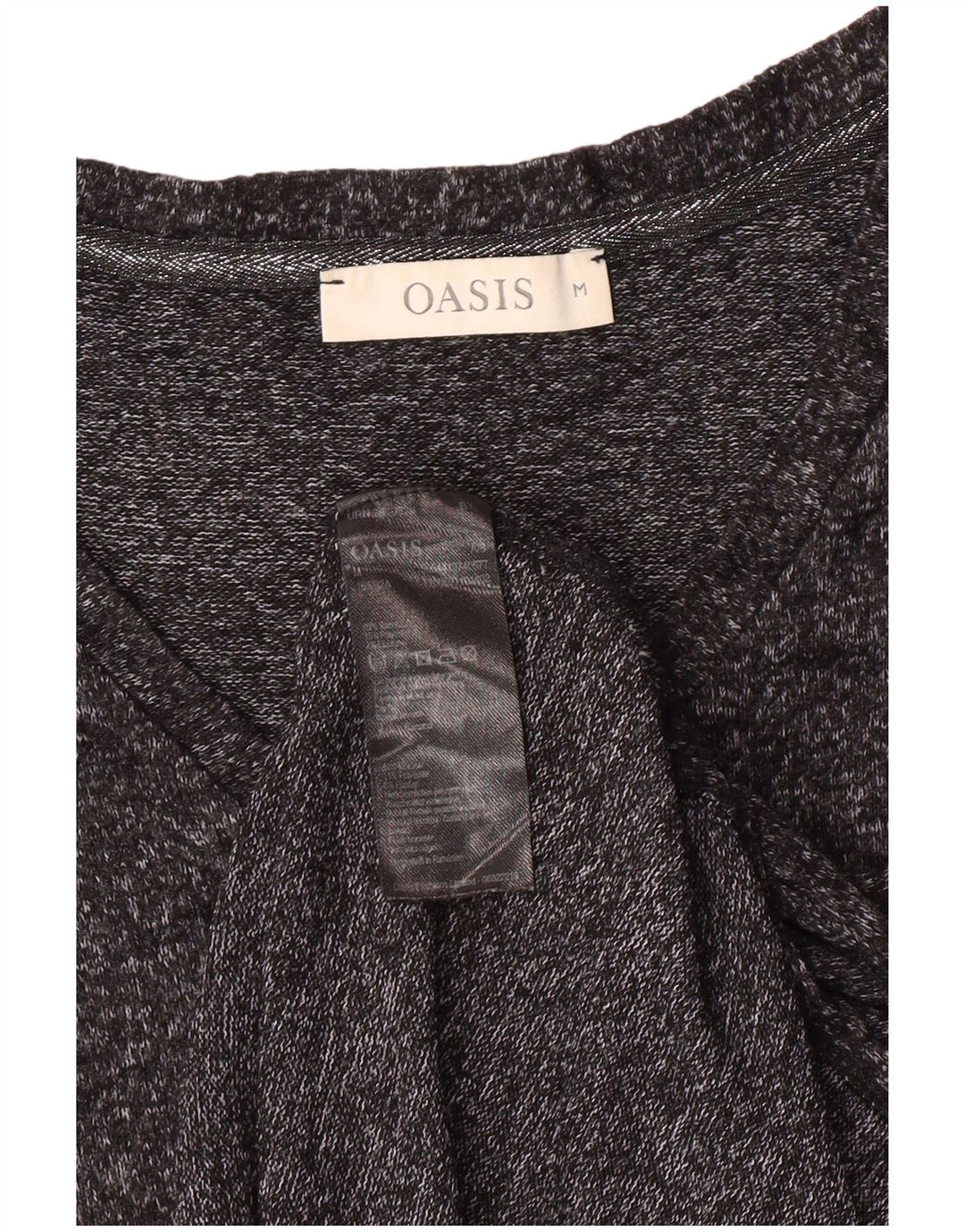 Oasis Tricou pentru femei Top UK 14 Medium Grey Flecked Viscose