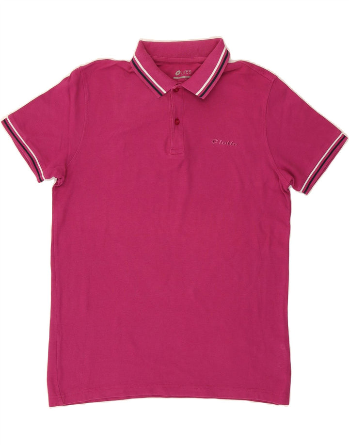 UMBRO Mens Polo Shirt Medium Pink Cotton Vintage Umbro and Second-Hand Umbro from Messina Hembry 