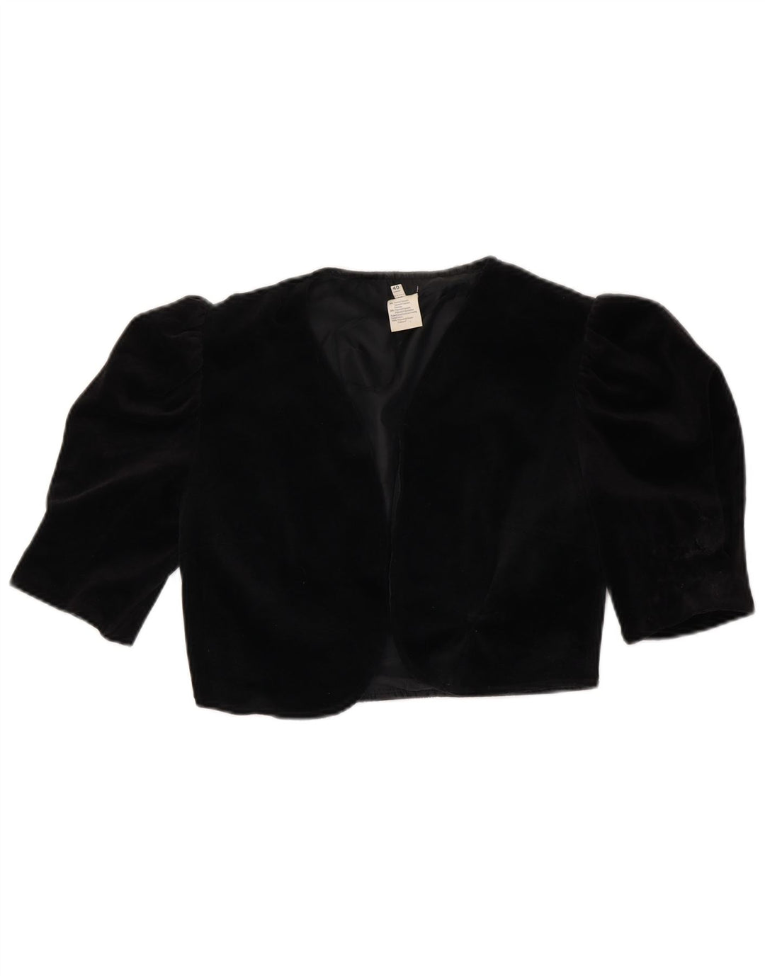 Jachetă Bolero pentru femei VINTAGE IT 40 Triacetat negru mic