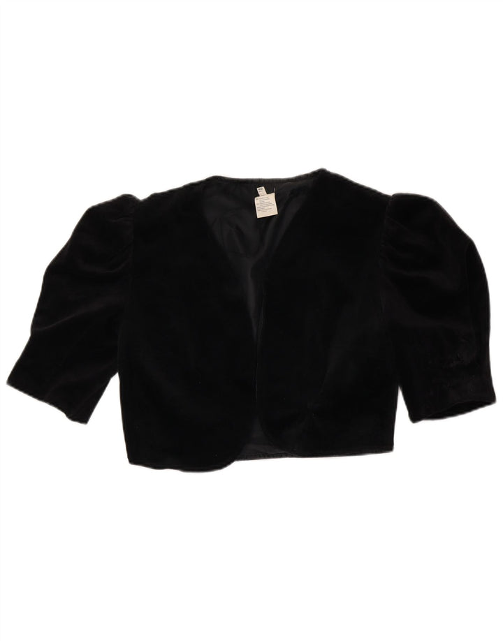 Jachetă Bolero pentru femei VINTAGE IT 40 Triacetat negru mic