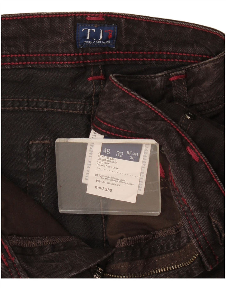 Trussardi blugi subțiri pentru femei W30 L33 bumbac maro