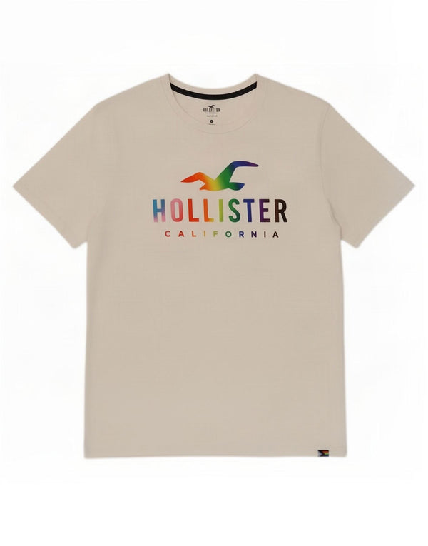 Tricou grafic Hollister pentru bărbați Top XL Bumbac alb