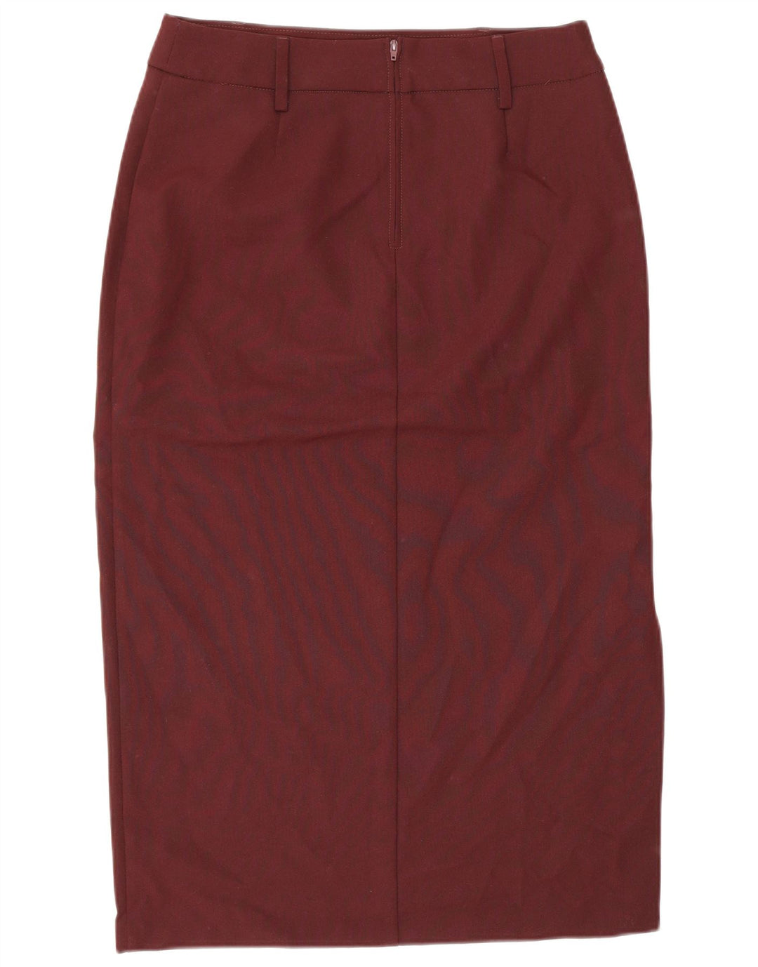 Fusta midi Benetton pentru femei IT 44 Medium W28 Bordeaux Poliester