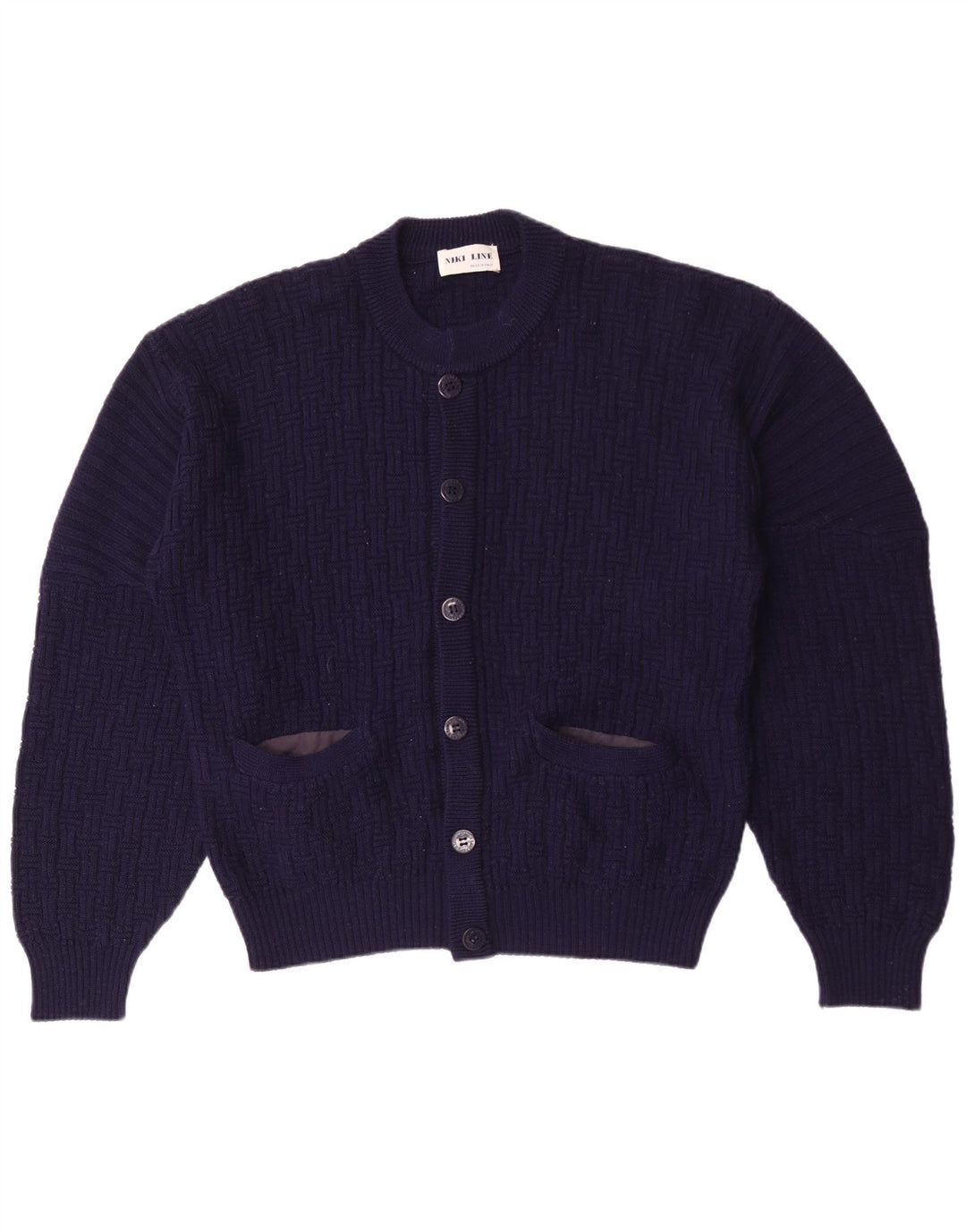 Pulover cardigan pentru bărbați Niki Line, mare bleumarin