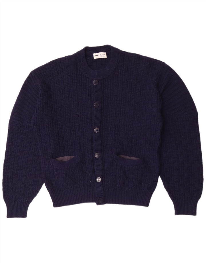 Pulover cardigan pentru bărbați Niki Line, mare bleumarin
