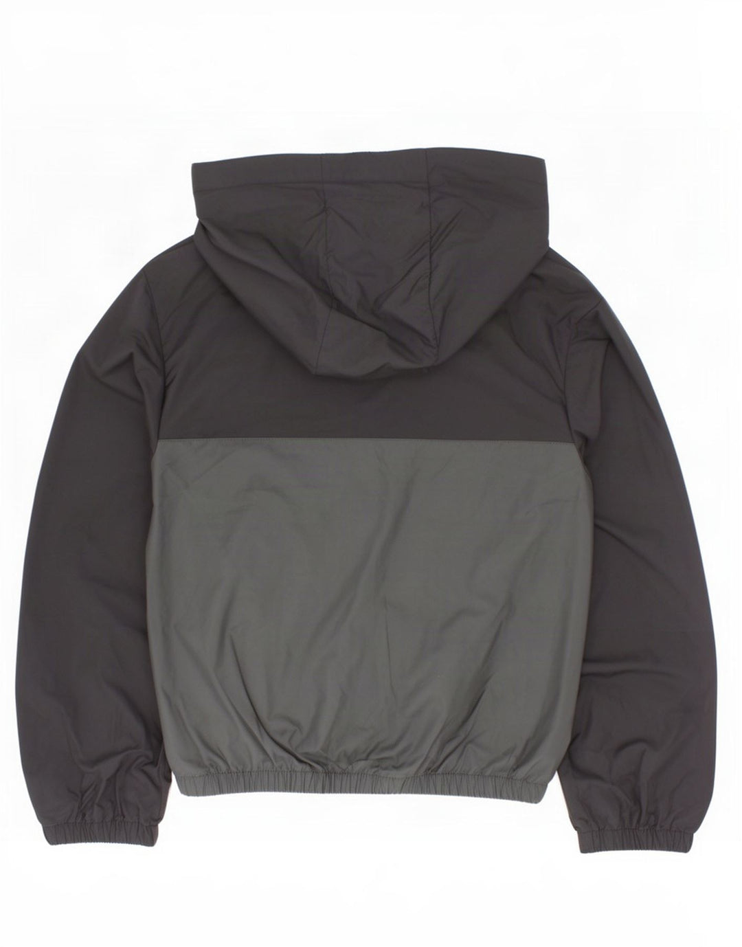 Jachetă de ploaie pulover cu glugă pentru băieți Adidas 7-8 ani, negru, color block