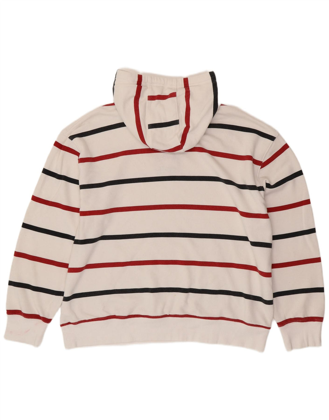 TOMMY HILFIGER Pulover cu glugă pentru bărbați 2XL, bumbac cu dungi albe