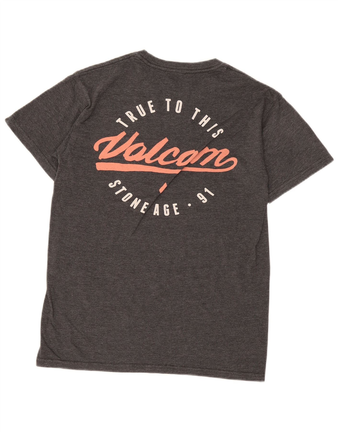Tricou grafic pentru bărbați Volcom Top mic, gri, bumbac