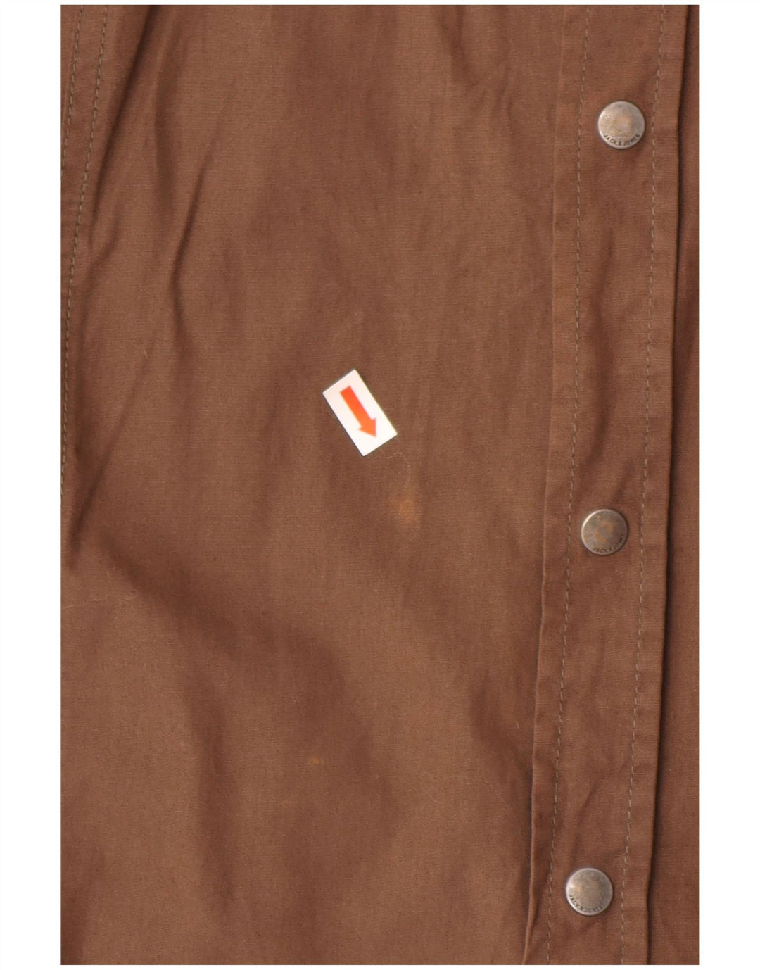 Cămașă cu grafică Jack & Jones pentru bărbați, bumbac maro mare