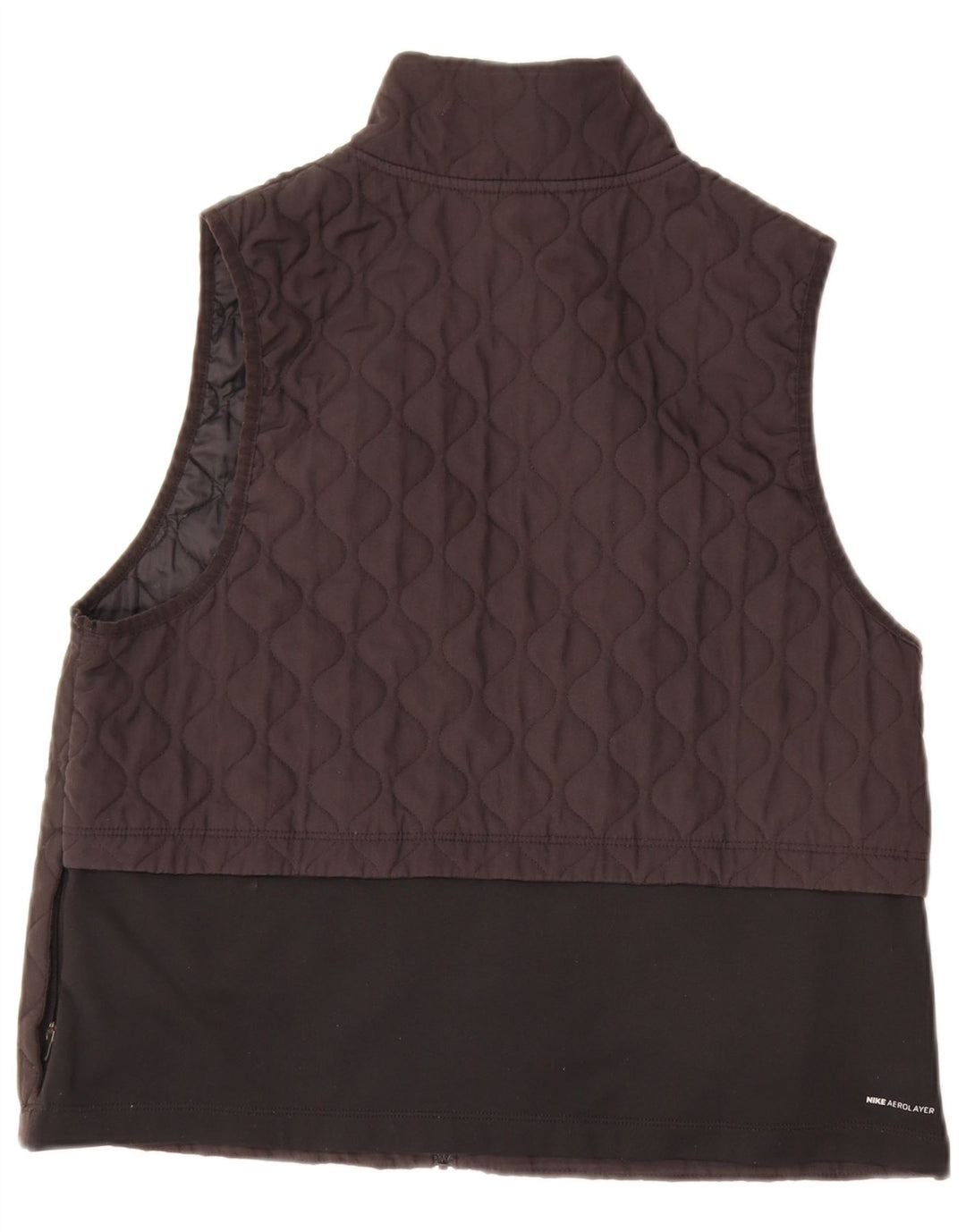 Gilet matlasat Nike pentru femei UK 16, mare, negru, poliester