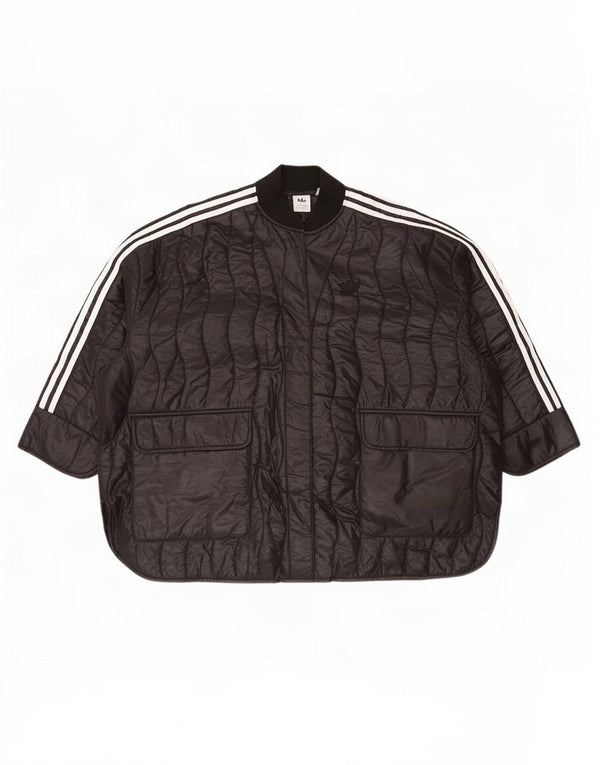 Jachetă matlasată supradimensionată pentru femei Adidas, mărime unica, poliamidă neagră