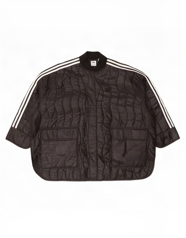 Jachetă matlasată supradimensionată pentru femei Adidas, mărime unica, poliamidă neagră