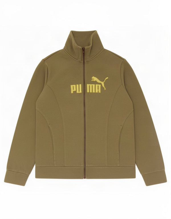 Jachetă de top pentru trening Puma pentru băieți, 13-14 ani, kaki, bumbac