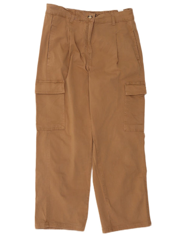 Pantaloni cargo crop pentru femei Marks & Spencer UK 12 Medium W34 L26 Bej