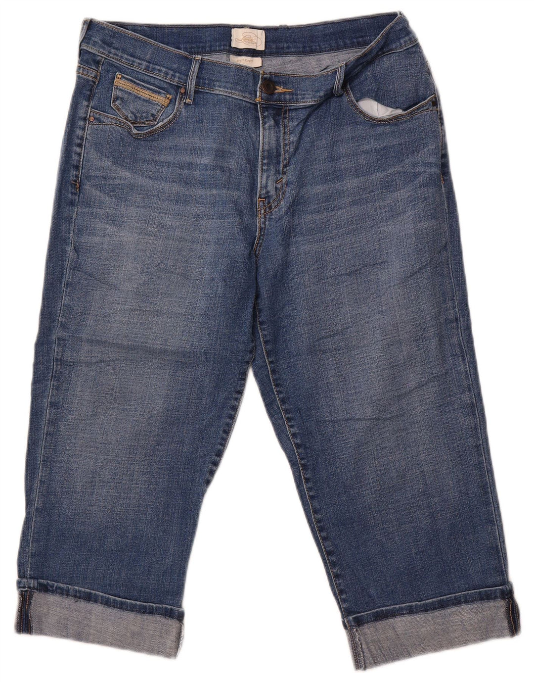 Blugi Levi's 515 Capri pentru femei US 12 Large W34 L18 Blue Bumbac