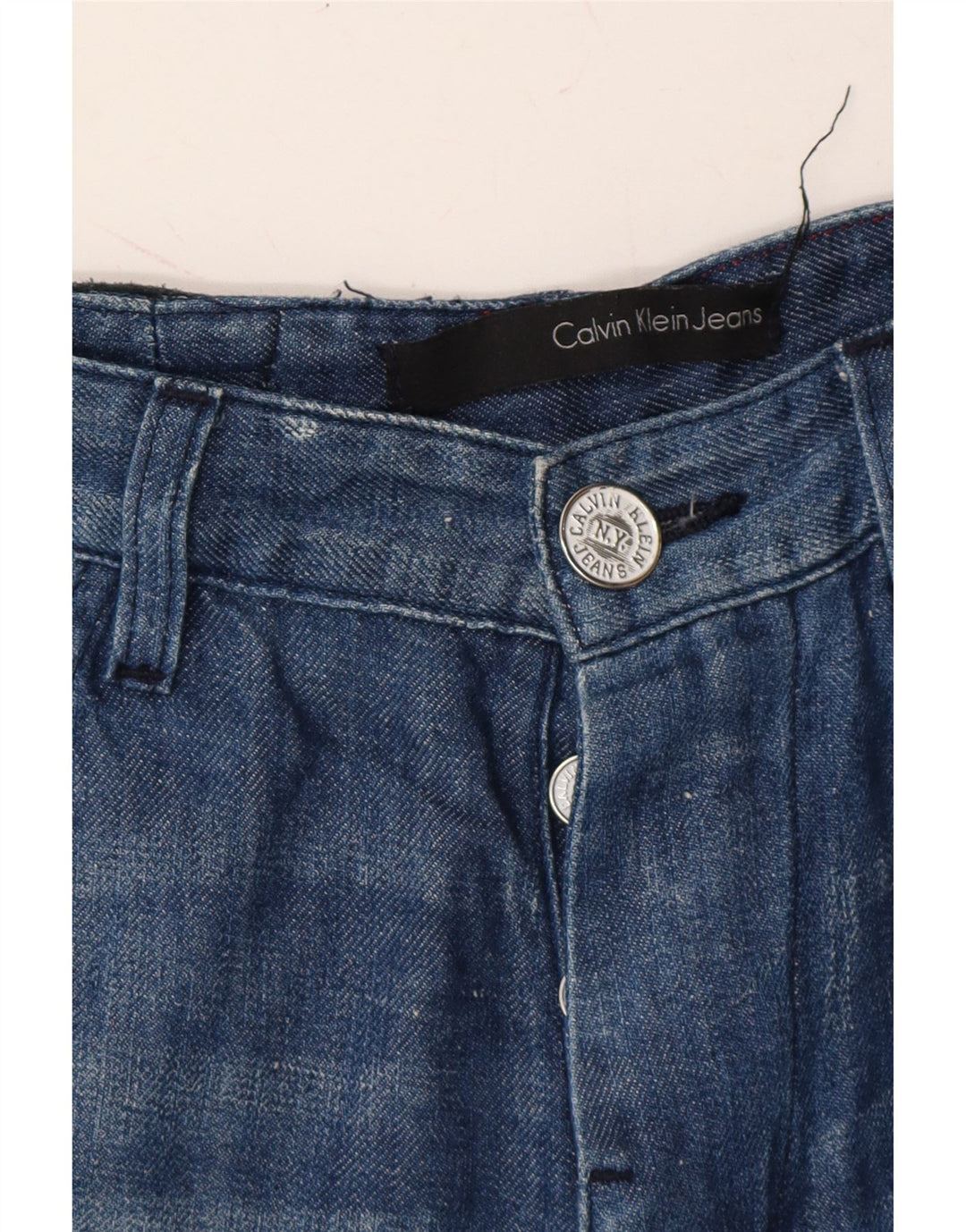 CALVIN KLEIN Womens Slim Jeans W28 L28 Blue Cotton Vintage Calvin Klein and Second-Hand Calvin Klein from Messina Hembry 