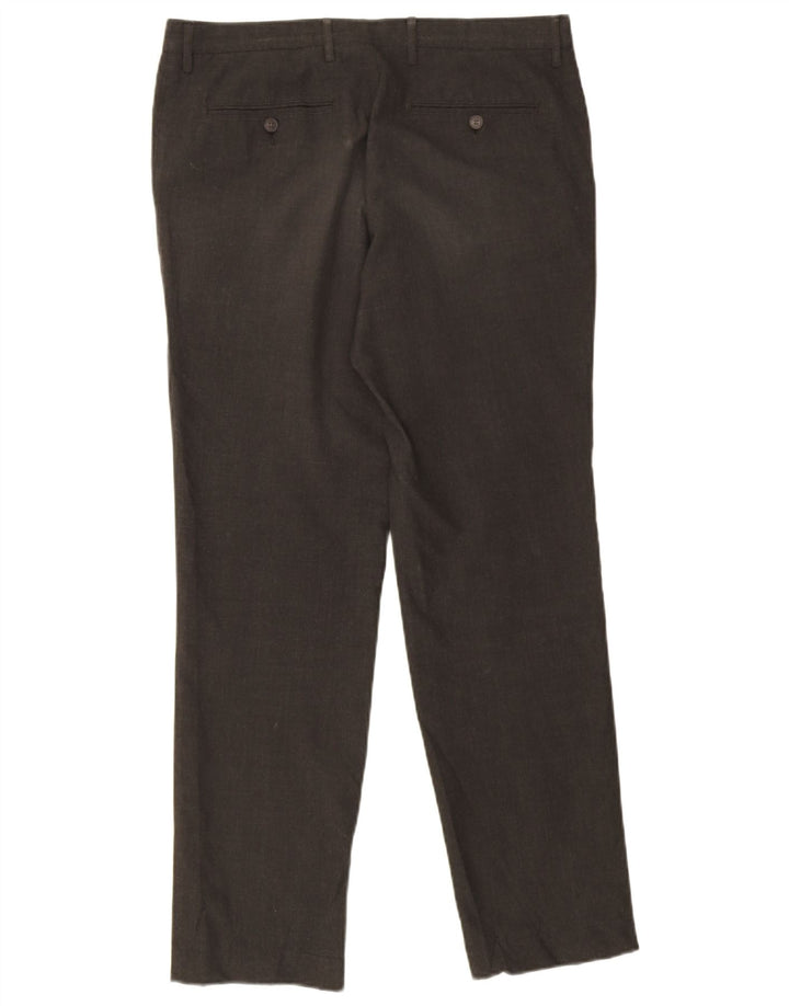 Marks & Spencer pantaloni chino slim pentru bărbați W34 L31 gri Houndstooth