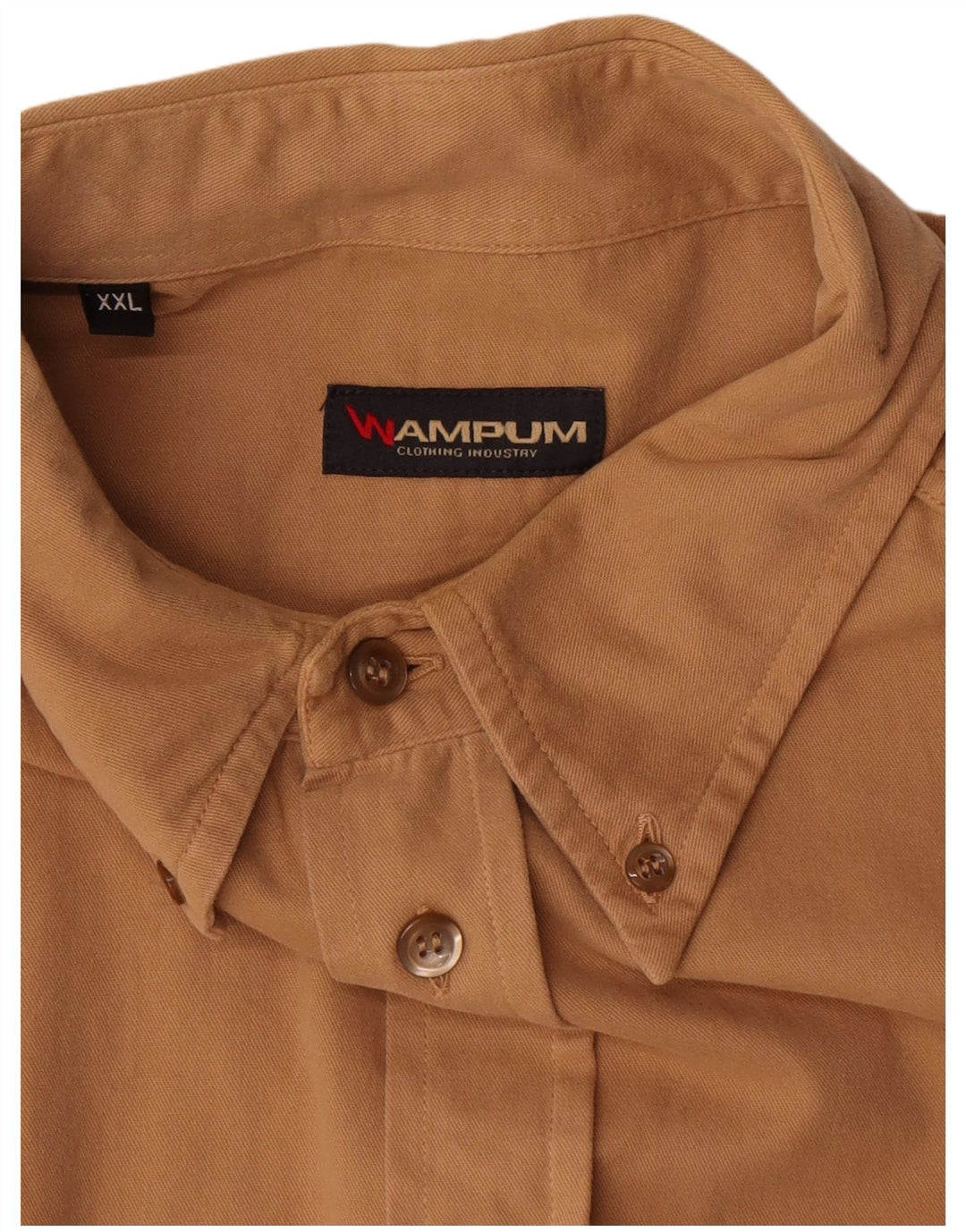 Cămașă pentru bărbați Wampum 2XL bumbac maro