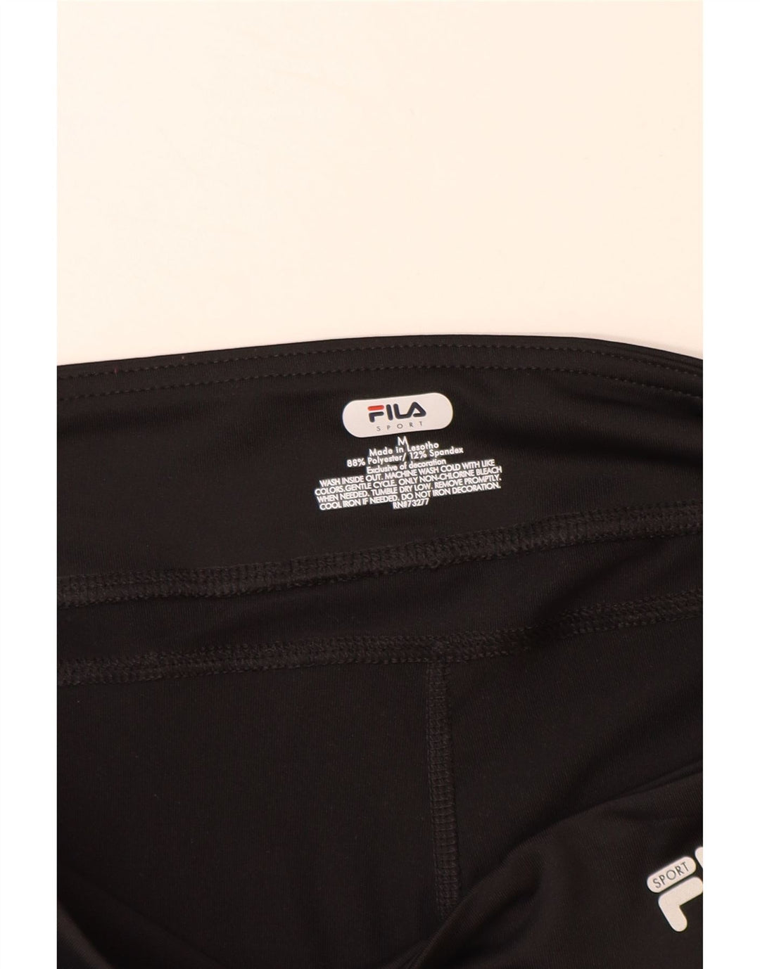 Leggings Capri FILA pentru femei UK 14 Poliester mediu negru