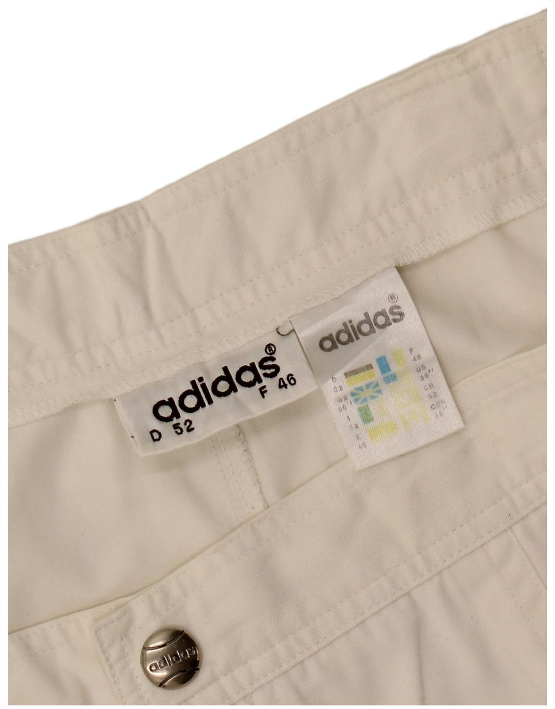 Pantaloni scurți chino pentru bărbați ADIDAS W36 Poliester alb mare