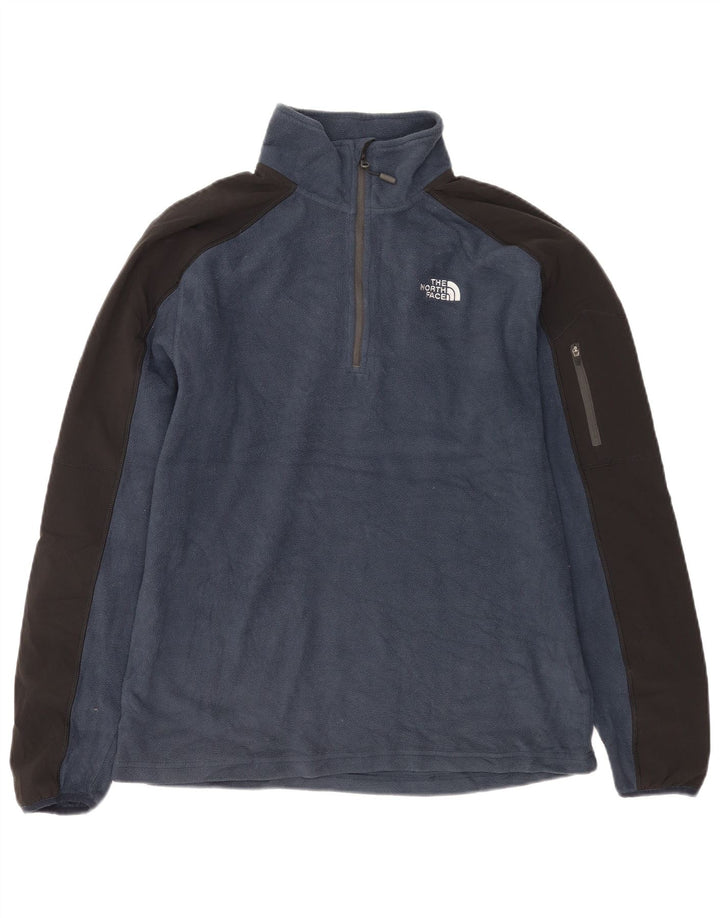 Pulover Polartec Fleece pentru bărbați The North Face, poliester mediu albastru bleumarin