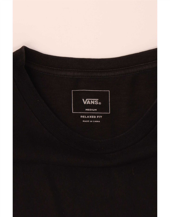 Tricou Vans Relaxed Fit Top, bumbac mediu negru