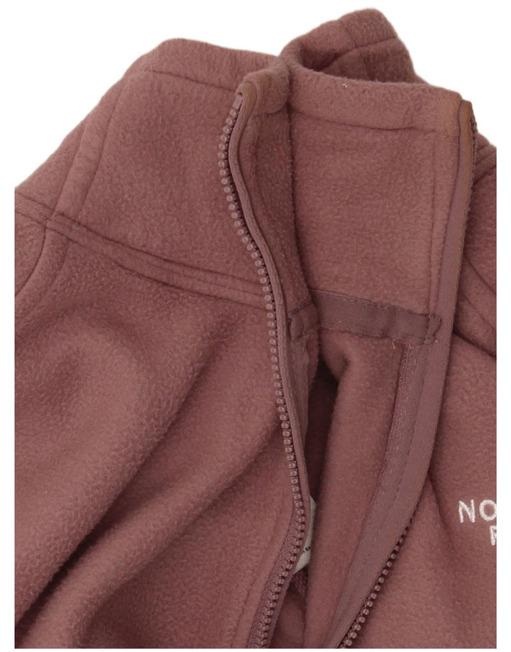 Pulover din lână THE NORTH FACE, crop cu fermoar, pentru femei, UK 14, roz mediu