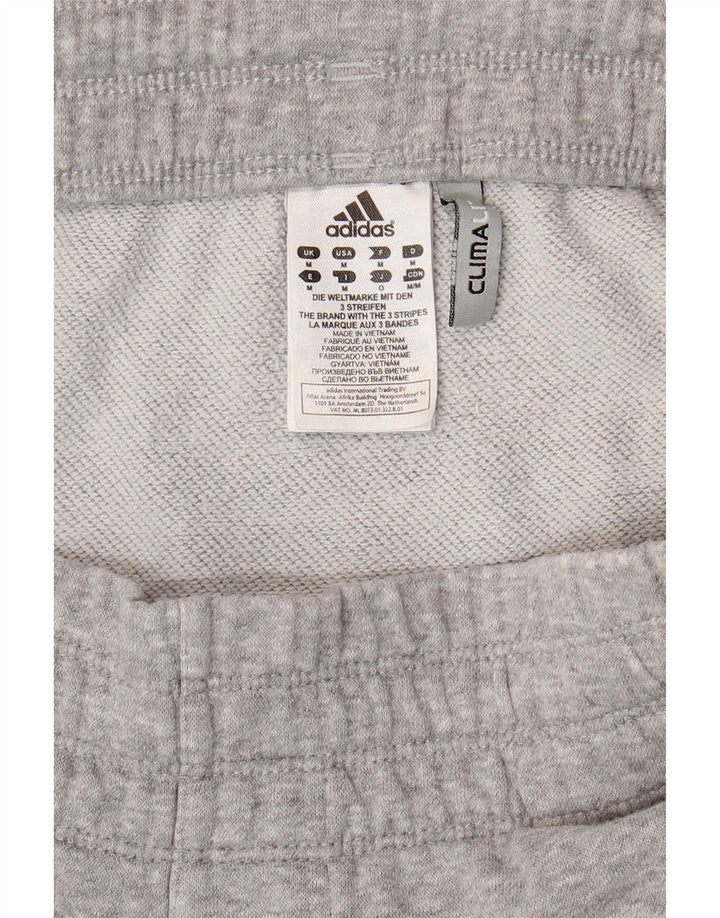 Pantaloni de trening Adidas Climalite pentru bărbați, bumbac gri mediu
