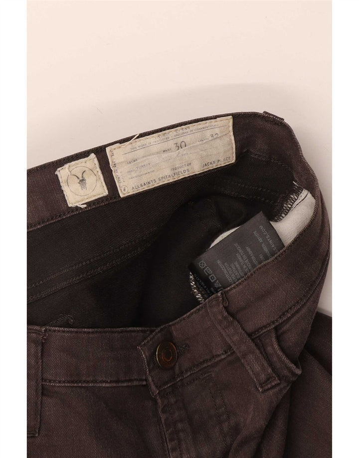 Blugi subțiri pentru femei All Saints L30 L32 bumbac maro