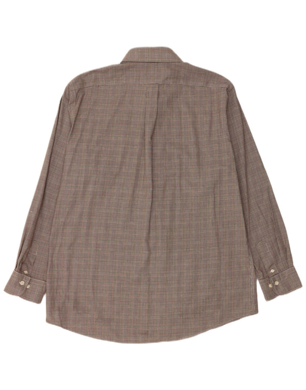 Cămașă pentru bărbați Ralph Lauren Mărimea 17 43 XL Brown Houndstooth