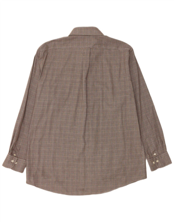 Cămașă pentru bărbați Ralph Lauren Mărimea 17 43 XL Brown Houndstooth