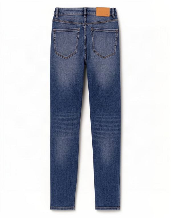 Blugi skinny dama Zara EU 34 2XS L24 L26 Bumbac albastru