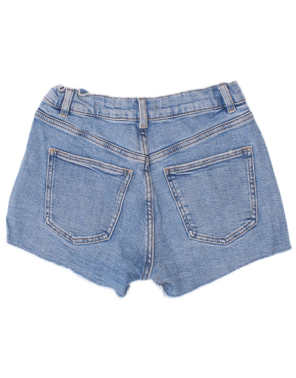 Pantaloni Scurt Denim Zara Fete 8-9 Ani W24 Bumbac Albastru