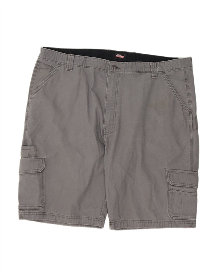 DICKIES Mens Regular Fit Cargo Shorts W42 2XL Grey Cotton