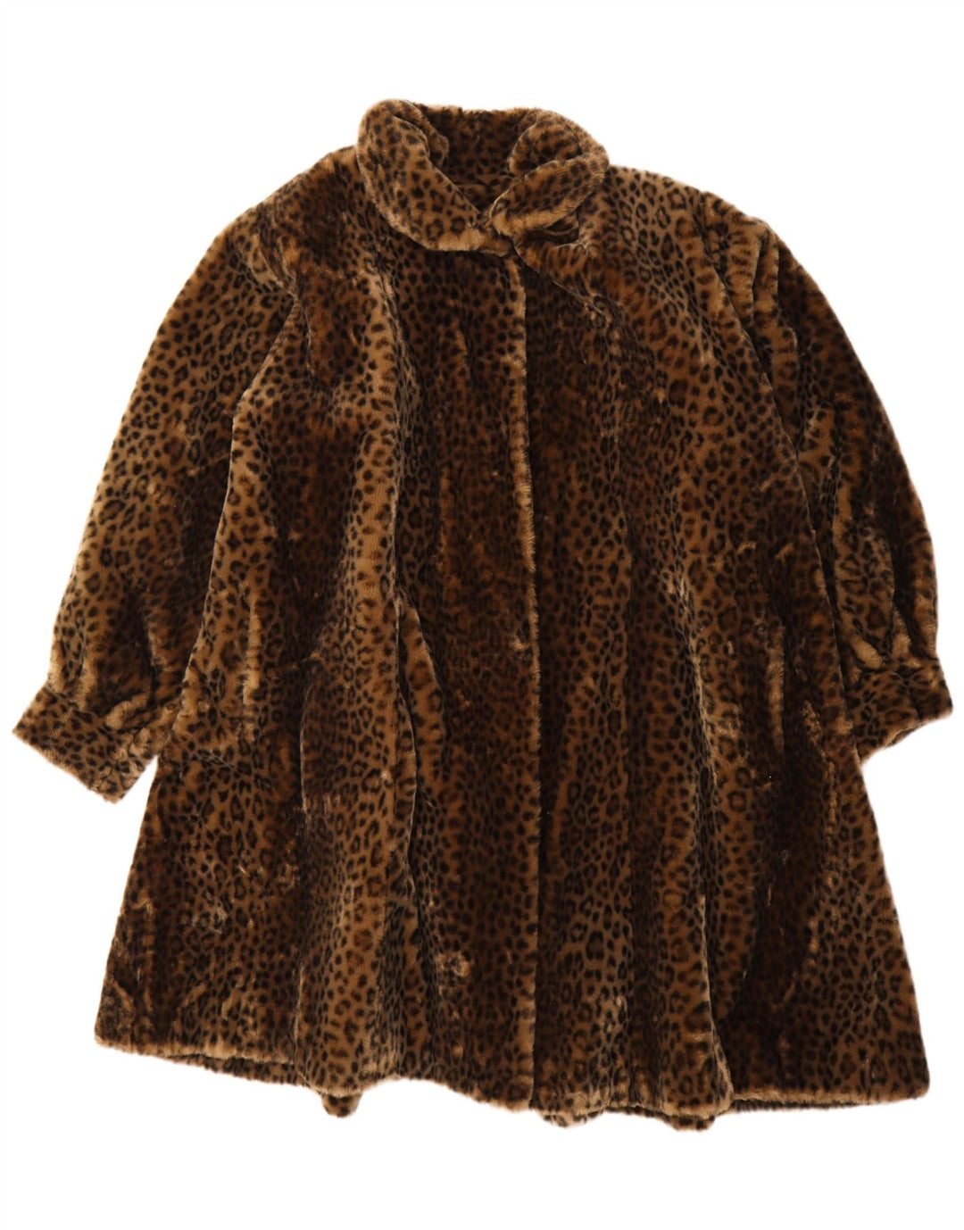 Palton supradimensionat pentru femei Michel Alexis EU 38 Maro Mediu Animal Print