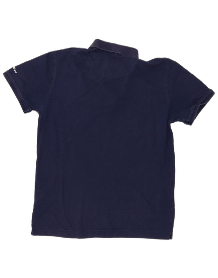 Cămașă polo Harmont & Blaine pentru bărbați, bumbac, albastru bleumarin