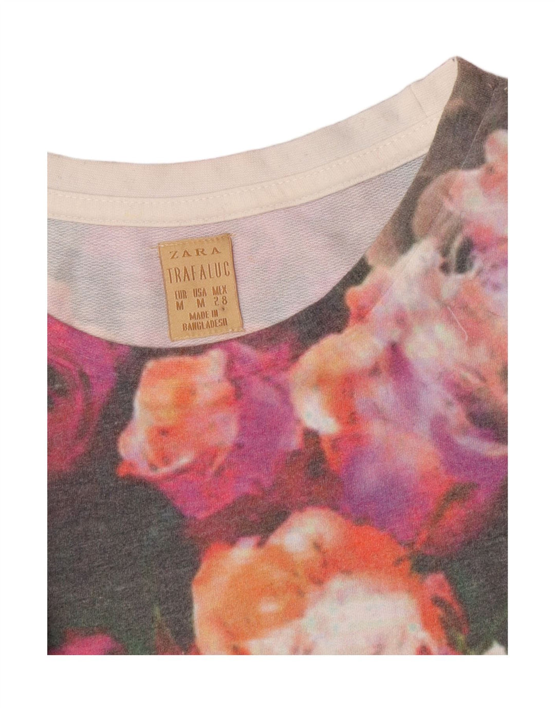 Pulover Trafaluc pentru femei Zara UK 14 Medium Multicolor Floral