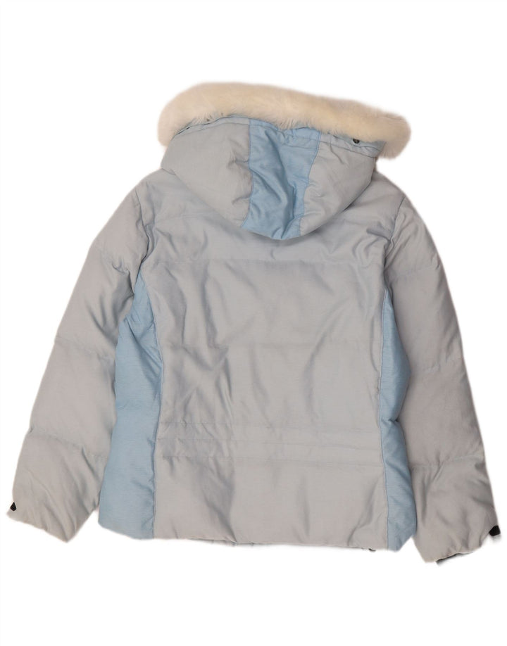 Jachetă de schi pentru femei Colmar cu glugă EU 42, mare, albastru, color block