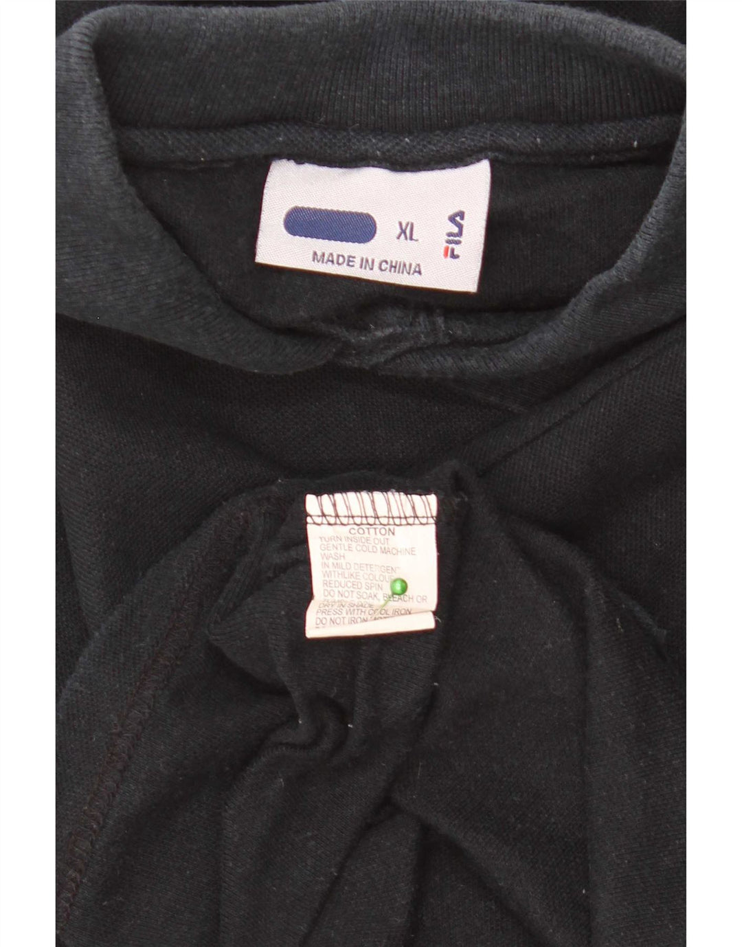 Cămașă Polo Fila Bărbați XL Bumbac Negru