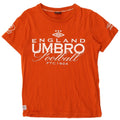 Tricou grafic pentru bărbați Umbro Top din bumbac portocaliu mediu