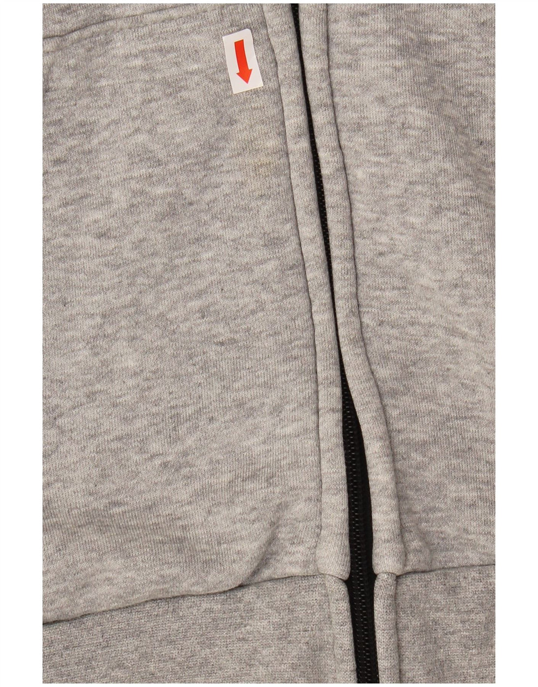 ADIDAS Mens Zip Hoodie Sweater Small Grey Cotton