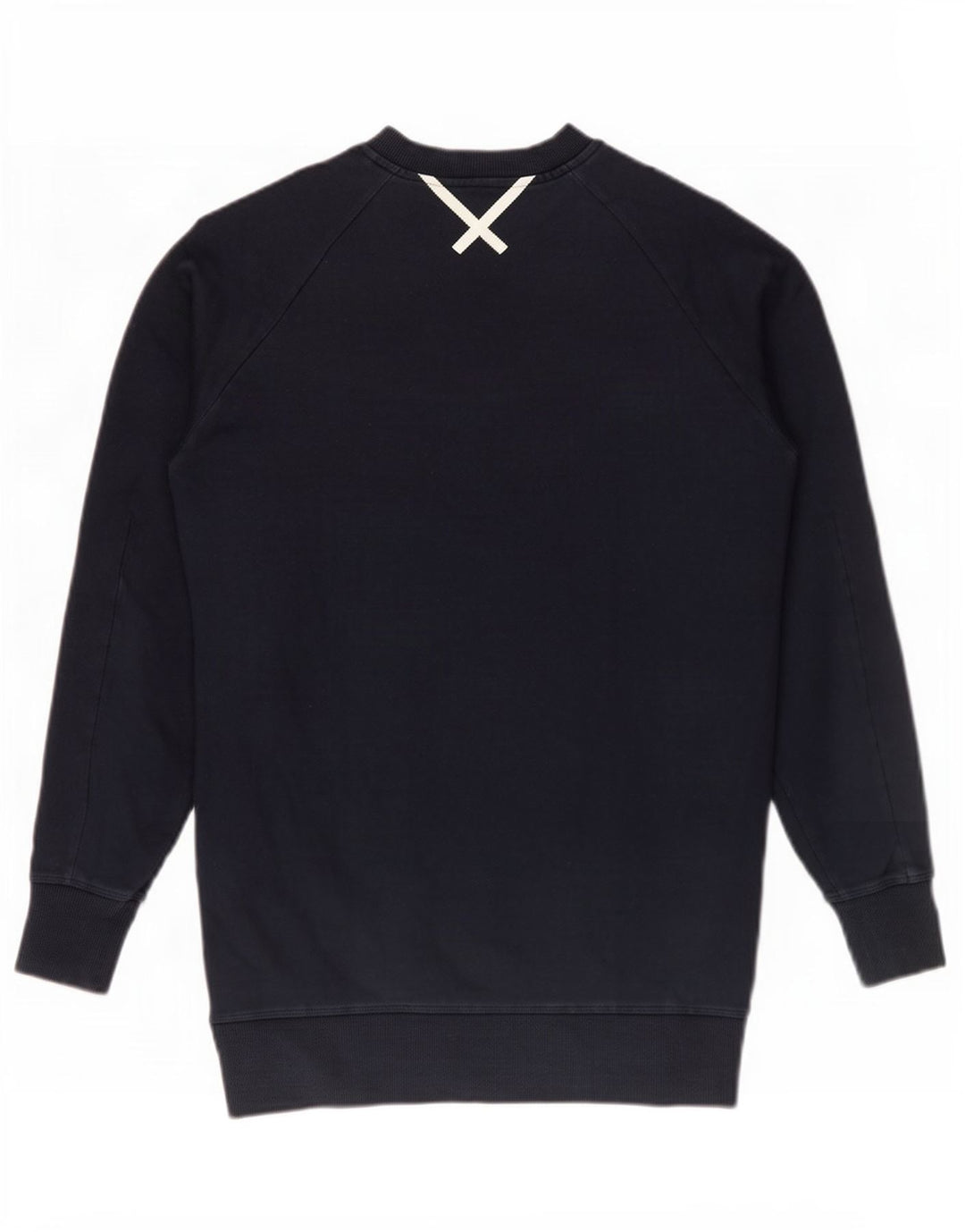 Pulover adidas supradimensionat pentru femei UK 10 mic bumbac bleumarin