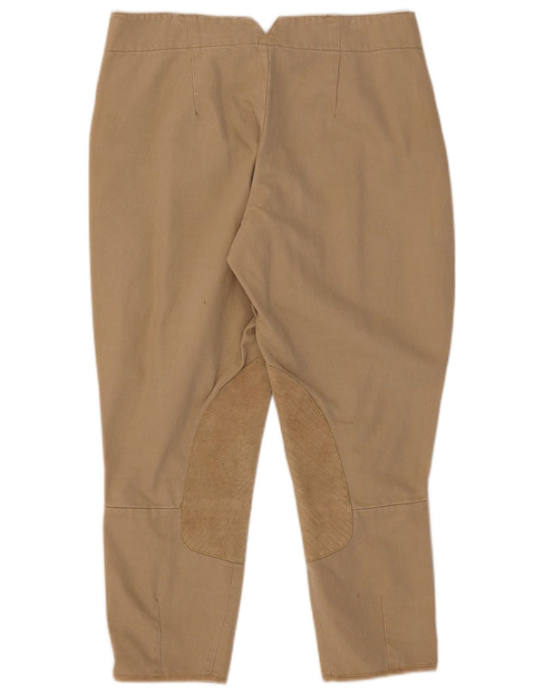 Pantaloni tăiați de echitație pentru femei Ralph Lauren US 10 Large W30 L24 Bej