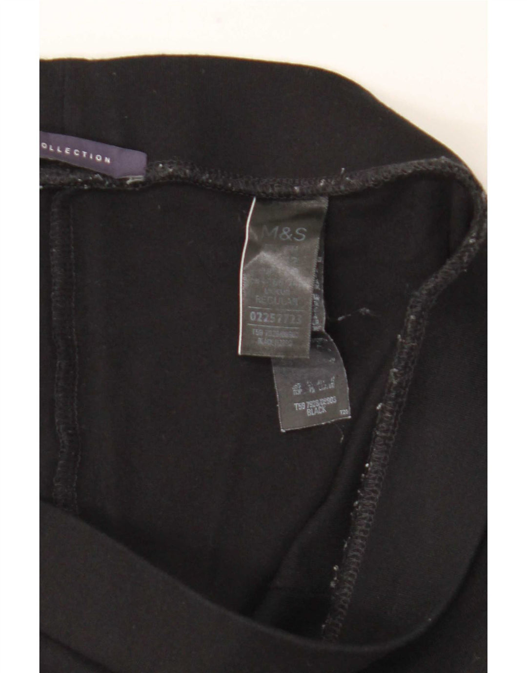 Leggings cu etrier pentru femei Marks & Spencer UK 12 Medium Black Viscose